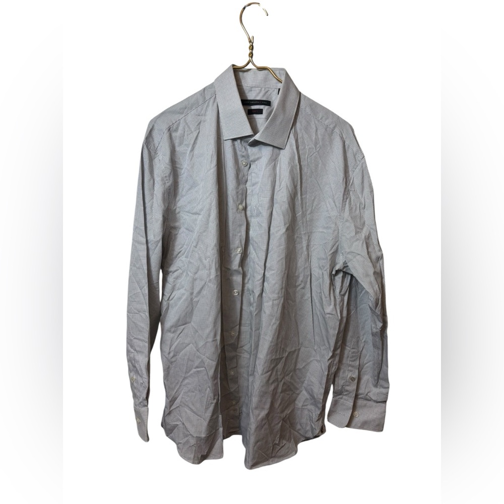 JOHN VARVATOS | slim fit button up shirt 17.5 32/33